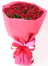 誕生日・記念日に贈る赤いバラ50本の豪華花束