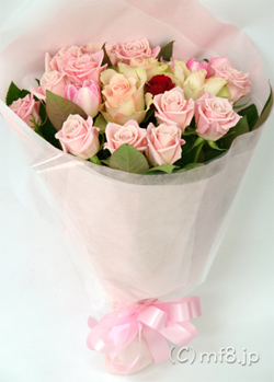14本のバラの花束/大切な結婚記念日などにお薦めです