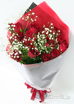 赤いバラ15本の花束/誕生日/記念日