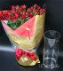 60本の還暦の赤いバラ花束