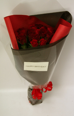 男性用花束/フラワーギフト/かっこいいバラの花束/18歳の誕生日に贈る花束