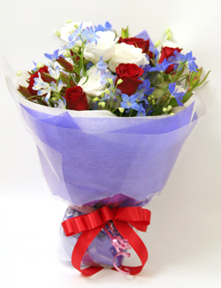 ブルー系の花束/ギフトの花/プレゼントの花