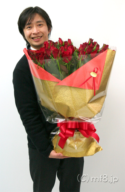 還暦祝いの60本バラ花束 名古屋の花屋 丸の内フローラ